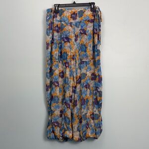Free People Misty Floral Printed Bubble Pants Women’s Size Large Pull-On Stretch